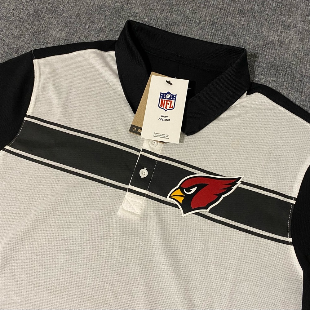 Nike Arizona Cardinals Rewind Pique Mens Medium Polo Shirt NWT